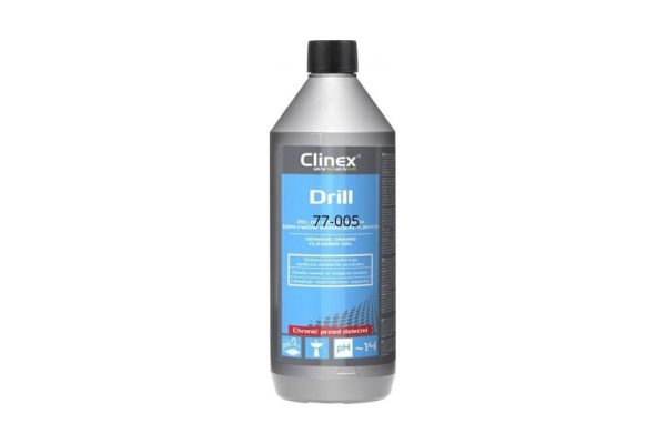 Kanalizācijas cauruļu tīrīšanas gēls CLINEX DRILL 1000 ml